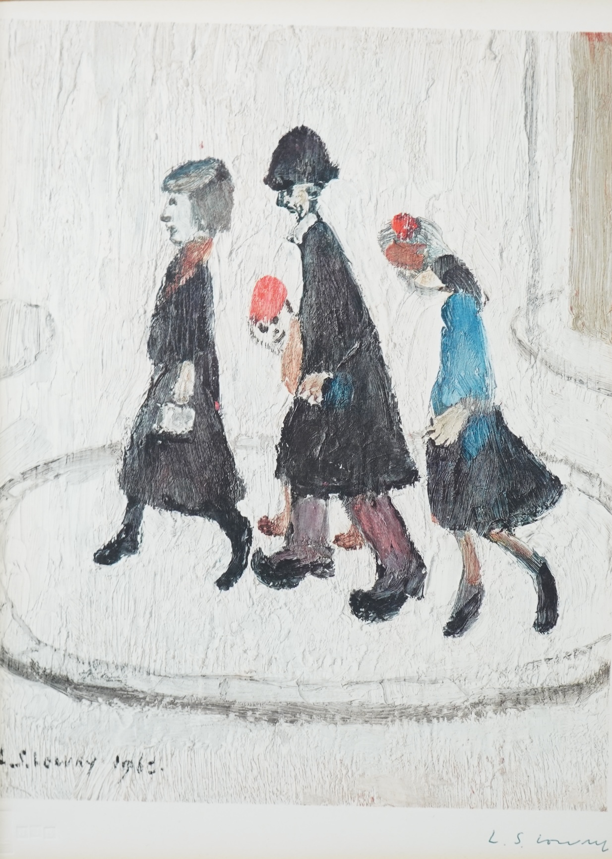 Laurence Stephen Lowry RBA, RA, 1887-1976, 'The Family'